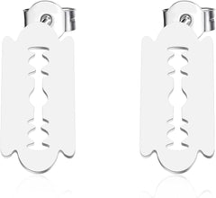 Razor Blade Earring Cool Earring Punk Earring Gothic Jewelry Blade Theme Gift