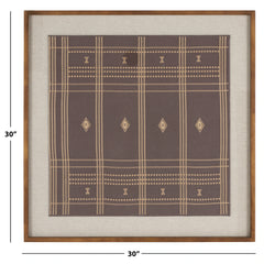 SAFAVIEH Home Terra 30-inch Black Framed Textile Art