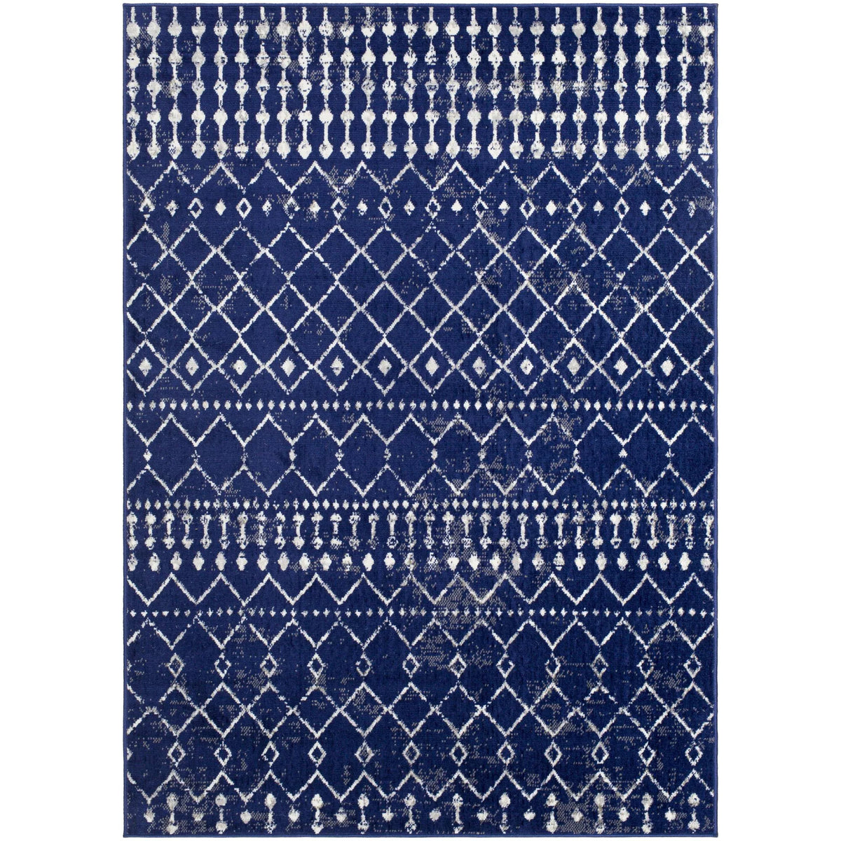 Livabliss Joel Mod Black/Ivory Ombre Geometric Striped Area Rug