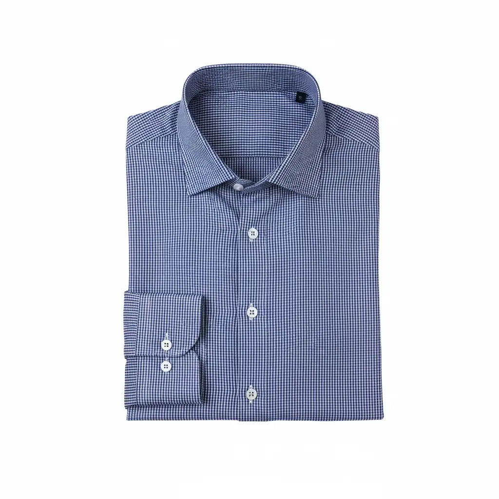 Nautica Men's Wrinkle-Resistant Gingham Performance Dress Shirt - Slim Fit