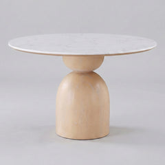 Furniture of America Darcy Modern Natural Wood Round Dining Table
