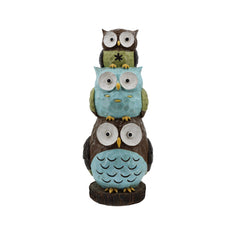 Stacked Owls Outdoor Garden Statue - 30.25"