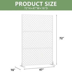 Outdoor Rectangle Privacy Screens Metal Screen Fence Panel