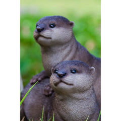 Playful Otters - Ultra Realistic Garden Statue