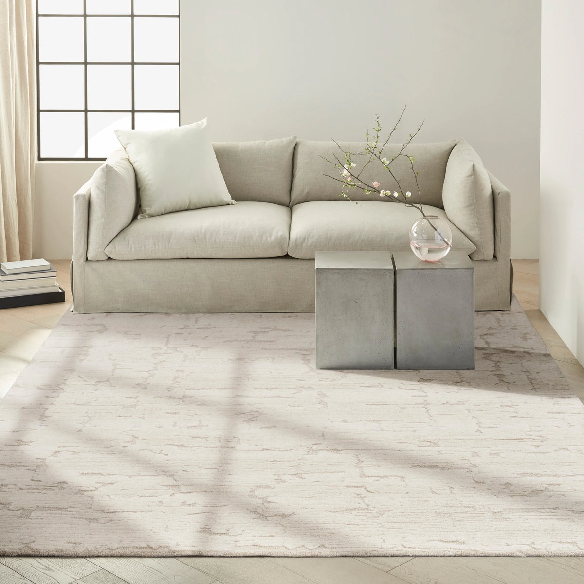 Calvin Klein Sculptural Contemporary Abstract Area Rug