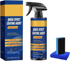Coating Agent for Car Coating Spray, Car Scratch Wax Coating Spray with Towel & Sponge, Oil Film Emulsion Glass Cleaner 120ml (1PC)