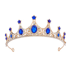 FORSEVEN Crystal Tiaras Birthday Crown for Women Wedding Rhinestones Princess Party Headbands Hair Accessories for Women and Girls Halloween Decorations Headband