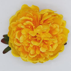 Peony Flower Hair Clip Hanfu Hairpin Bridesmaid Pin up Flower Brooch Party Wedding Decor (one size, red)