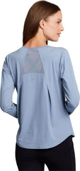 RBX Active Women's Long Sleeve Ventilated Mesh Lightweight Running Workout Crewneck T-Shirt
