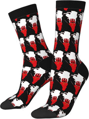 Flag-Map of Gibraltar Socks For Men Women Gift Wicking Sport Casual Running Socks