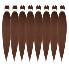 Braiding Hair Pre Stretched 26inch 3 Packs White Braiding hair Extensions Synthetic Crochet Braids, Hot Water Setting Professional Soft Yaki Texture. (26inch(3Packs),White#)