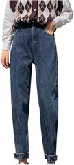 Womens 2025 Fashion Jeans High Waisted Straight Leg Pants Baggy Boyfriend Jeans for Women Casual Loose Fit Cargo Pants