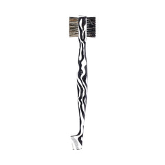 RED by Kiss Dual Edge Brush 3 in 1 Edge Brush Comb Soft and Hard Board Bristles (Leopard)