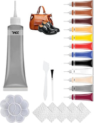 Advanced Leather Repair Gel, 2025 Upgrede Leather Repair Kit for Car Seat Vinyl Repair Kit, Professional Leather Repair Coloured Cream Gel, Multifunctional Couch and Jacket Repair Kit (White)