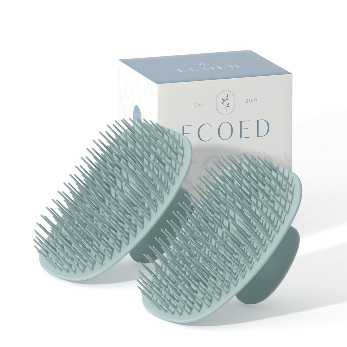Scalp Massager Shampoo Brush,Scalp Scrubber for Dandruff Removal, Scalp Care Hair Brush Wet & Dry detangler for Men and Women.Suitable for Short Medium Hair(Green)
