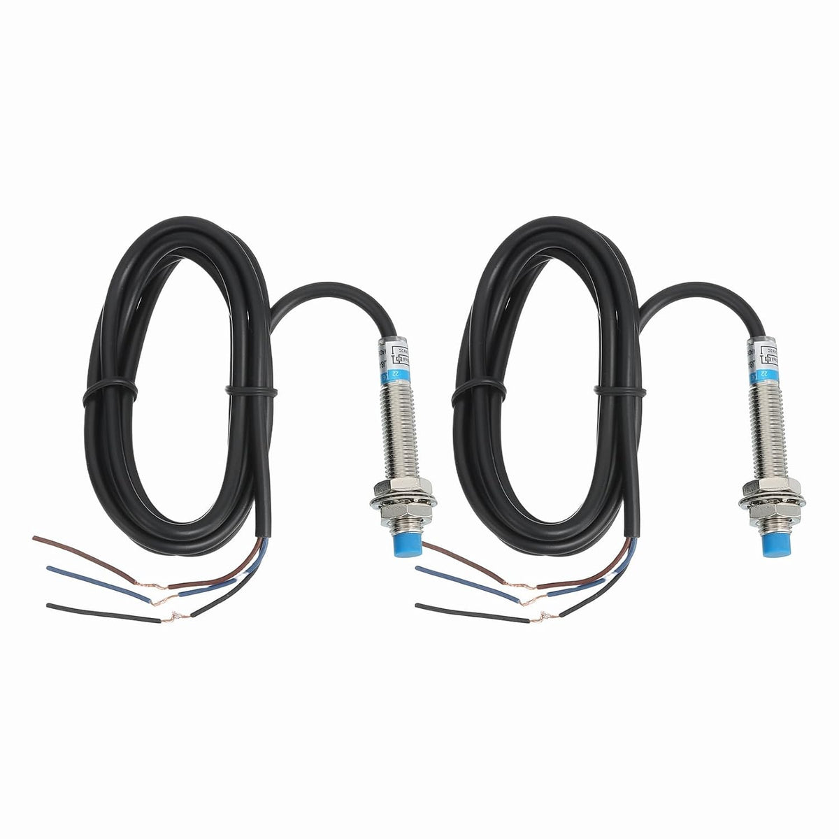 MECCANIXITY 2Pcs Inductive Proximity Sensor,NPN NO M8 DC 6-36V 300mA Proximity Switch Detector Approach Sensor 2mm 3 Wire for Industrial Automation LJ8A3-2-Z/BX