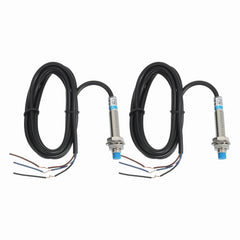 MECCANIXITY 2Pcs Inductive Proximity Sensor,NPN NO M8 DC 6-36V 300mA Proximity Switch Detector Approach Sensor 2mm 3 Wire for Industrial Automation LJ8A3-2-Z/BX