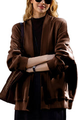 Fashion Oversized Womens athletic Sweatshirt blazer Pockets Sweaters no Zip Up jacket Lightweight Open Front Cardigan