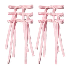 LFOUVRE Hair Accessories: Bow Clips, Tassel Ribbons, Bowknot Barrettes with Long Tails for Women and Girls