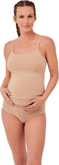 Pact Organic Cotton Maternity Camisole, Adjustable Nursing Tops Built-in Bra for Easy Breastfeeding