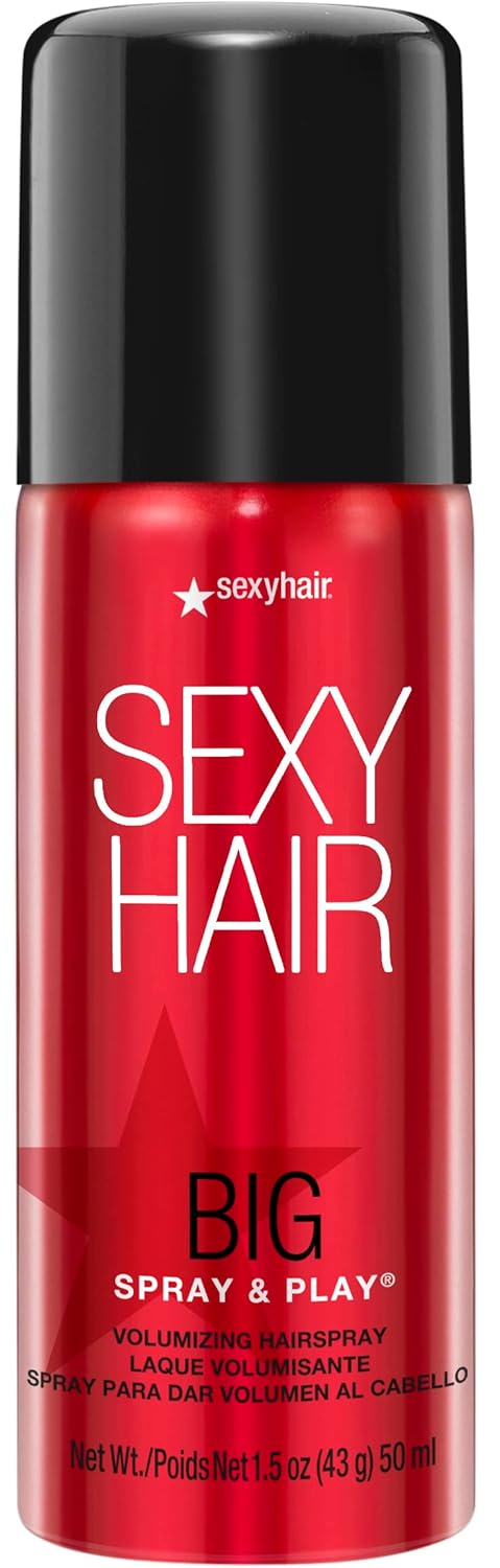 SexyHair Big Spray & Play Volumizing Hairspray | Hold and Shine | Up to 72 Hour Humidity Resistance | All Hair Types