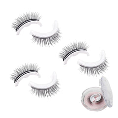 Phansta Eyelashes, Phansta Self-Adhesive Eyelash Extensions, Reusable Self Adhesive Eye Lashes, Waterproof False Eyelashes, Natural Look, No Glue, Easy to Wear and Remove (Natural*3)