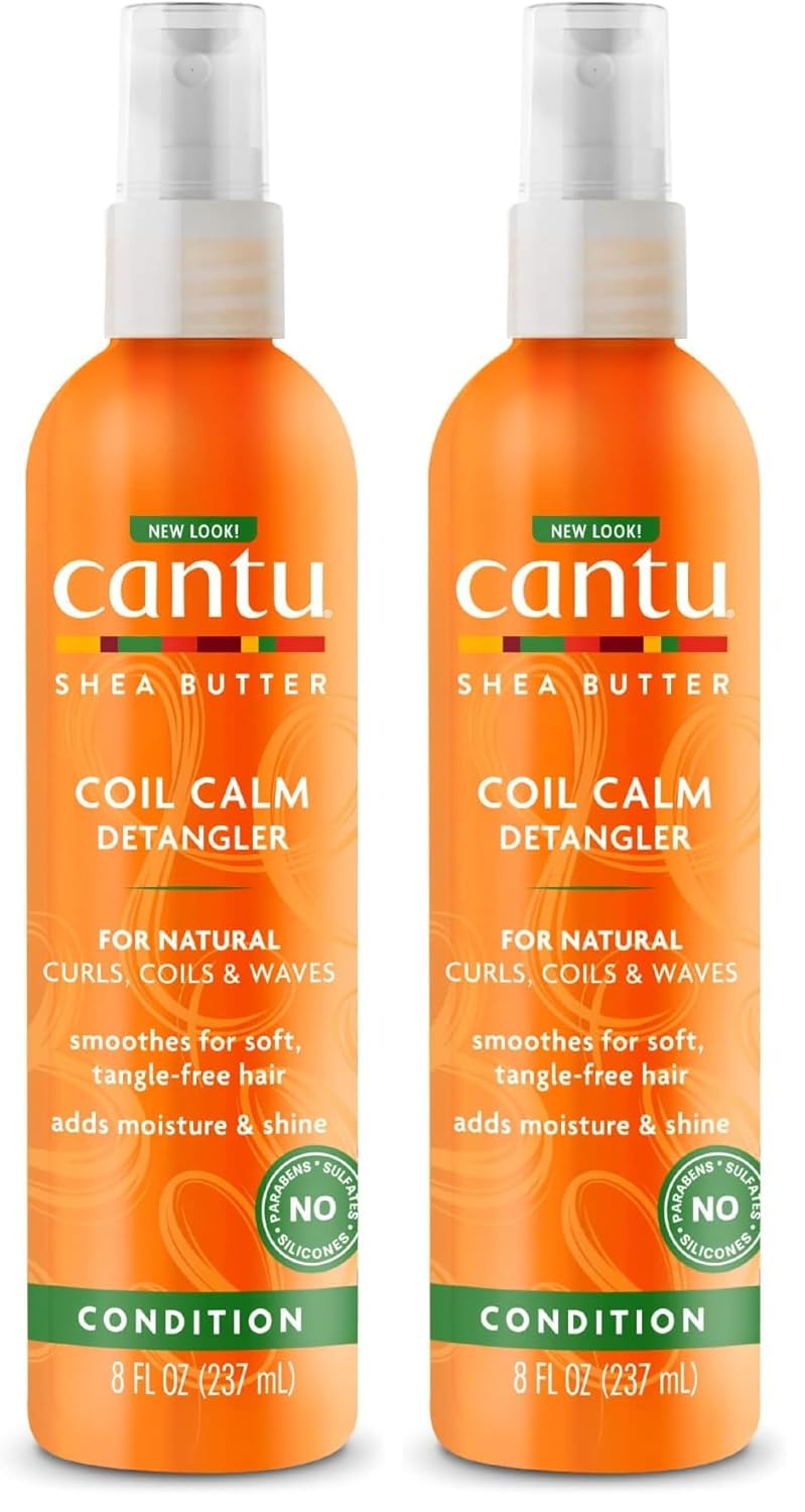 Cantu Coil Calm Detangler with Shea Butter for Natural Hair, 8 fl oz