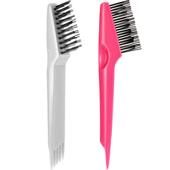 Yaomiao 2 Pcs Hair Brush Cleaner Tool 2 in 1 for Pick Cleaning & Detangling Combs Nylon Brushes, Mini Brush Cleaning Tool for Women and Men, Beauty and Hair Care Home Salon Travel Essentials