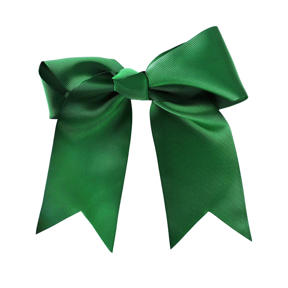 White Jumbo Bow Clip with Tails