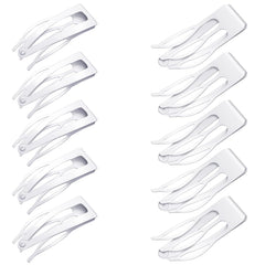Chinco 24 Pcs Double Grip Hair Clips Metal Snap Clips Women Barrettes for Hair Making, Salon Supplies(Gun Black,2 Inch)