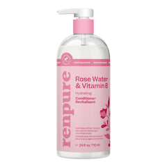 Renpure Plant Based Coconut and Vitamin E Moisturize and Replenish Conditioner - Ideal for Dry, Lifeless Hair - Leaves Hair Silky and Smooth - Paraben Free - Recyclable, Pump Bottle Design - 24 fl oz