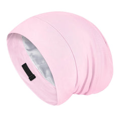 Large Satin Bonnet for Men Sleeping: Loc Cap Dreadlocks for Curly Braids Wave, Silky for Frizzy Hair Smooth, Adjustable No Slip Black