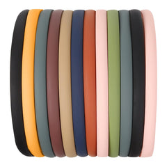 WOVOWOVO 7mm Thin Headbands For Women, 12 Pcs Plastic Headband with Teeth Head Bands Combing Hairbands Hair Accessories for Girls, Teens and Women