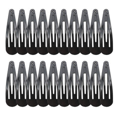 20 Pieces 2.7'' Big Size No Slip Metal Snap Hair Clips Women Barrettes Black Hair Pins (10 black 10 Brown)