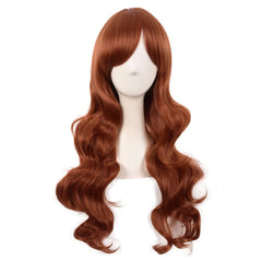 MapofBeauty 28"/70cm Charming Women's Long Curly Full Hair Wig (White)