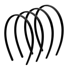 Plastic Thin Skinny Headbands - Headbands for Women - Plain Headband for Girls DIY - Hair Bands Teeth Comb Headband Halloween Comb - Black