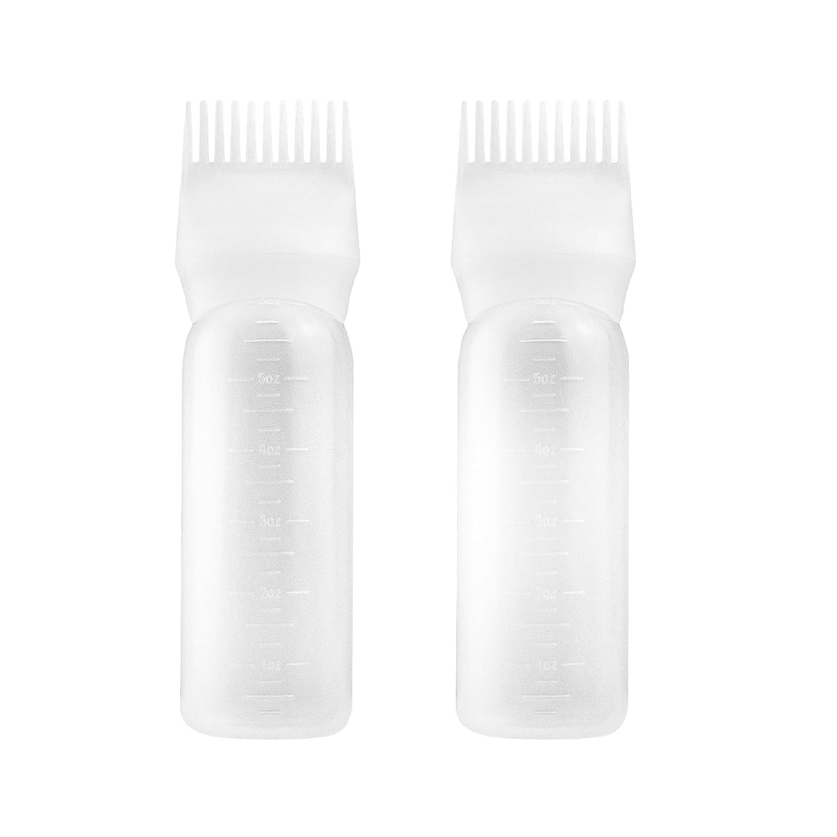 6 Ounce Root Comb Applicator Bottle, 2 Pack, Pink - Hair Oil Applicator, Hair Dye Applicator, Travel, School