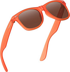 Polarized Sunglasses Womens Men,Trendy Black Sun Glasses,Classic Dark Shades for Driving Fishing, UV400 Protection