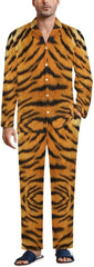Men's 2Piece Pajama Set Long Sleeve Button Down Top & Pants Sleepwear