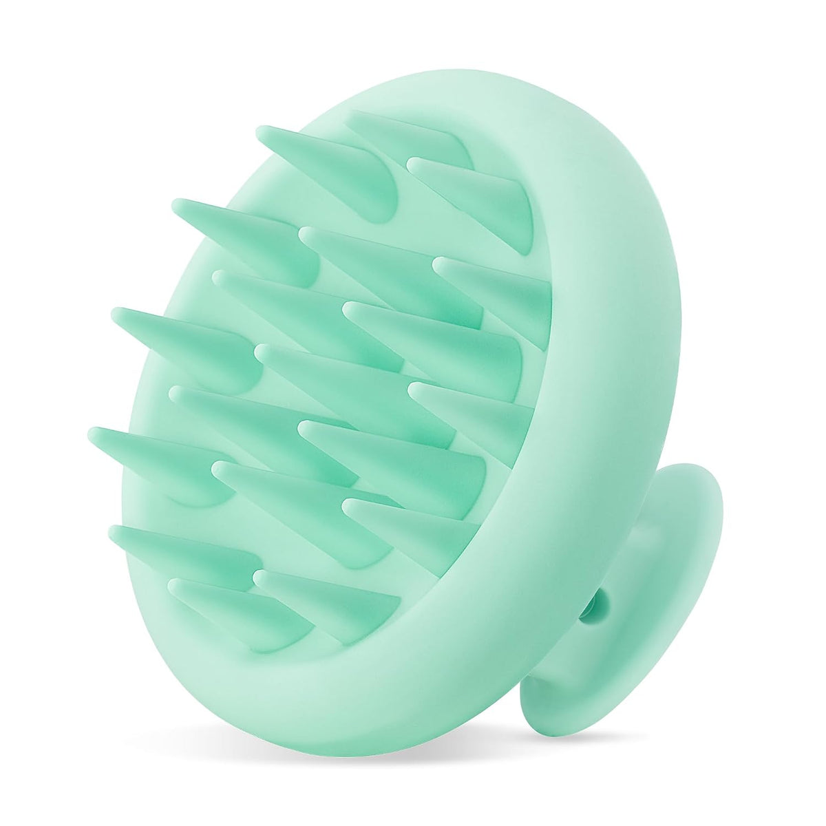 HEETA Scalp Massager Hair Growth, Scalp Scrubber with Soft Bristles, Integrated Silicone Design, Exfoliator for Dandruff Removal & Relaxation, Shampoo Brush Fit Wet Dry Hair Use, Black