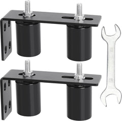 6"Gate Roller Guide,Sliding Gate Hardware with L-Sliding Gate Brackets,Sliding Gate Kit,Universal Adjustable Heavy Duty Sliding Gate Rollers,Rolling Gate Hardware Kit (2Pack)