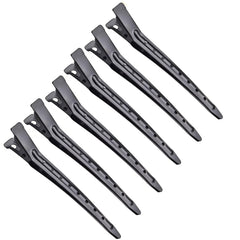 24Pcs Duck Billed Hair Clips for Styling Sectioning, Metal Hair Clips for Women Long Hair, Metal Alligator Curl Clips for Hair Roller Salon (Silver)