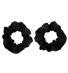 MDSTYLE 2pcs Hair Scrunchies for Women & Girls - Soft Cotton - No Damage Hair Ties for Thick Hair, Pony Tails - Hair Bands, Ponytail Holder (Red)