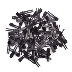 120pcs Double Prong Curl Clips, Metal Hairpins for Hair Styling and Bows, Salon-Grade Hair Clips for Curling (Silver)