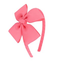 MEEDEE Fashion Black Bow Headband - Big Bow Grosgrain Ribbon Hair Hoop for Girls Toddlers Kids Party Decoration Cosplay Costume Makeup Handmade Hair Band
