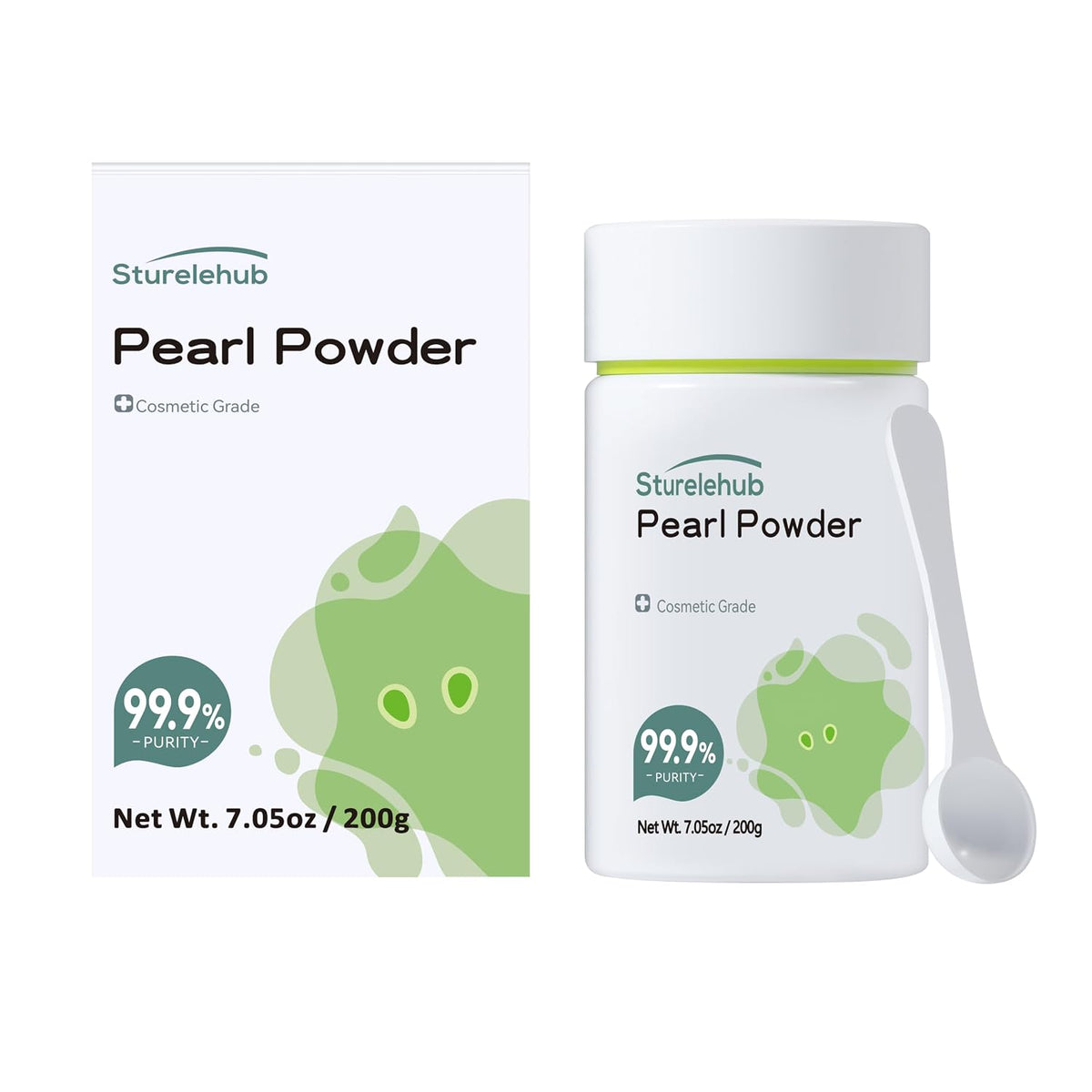 Pearl Powder Organic, for Face, 7.05OZ / 200g 99.9% Purity, Cosmetic Grade, for DIY Mask, Cream And Lotion, Organic Pearl Powder For Homemade Cosmetics