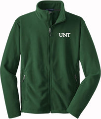 Sorority Letters Shop University of North Texas Mens Fleece Jacket with UNT embroidered logo