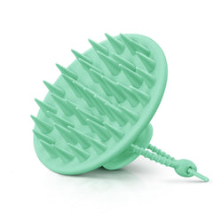 HEETA Scalp Massager Hair Growth, Scalp Scrubber with Soft Bristles, Integrated Silicone Design, Exfoliator for Dandruff Removal & Relaxation, Shampoo Brush Fit Wet Dry Hair Use, Black