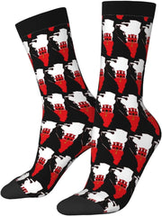 Flag-Map of Gibraltar Socks For Men Women Gift Wicking Sport Casual Running Socks