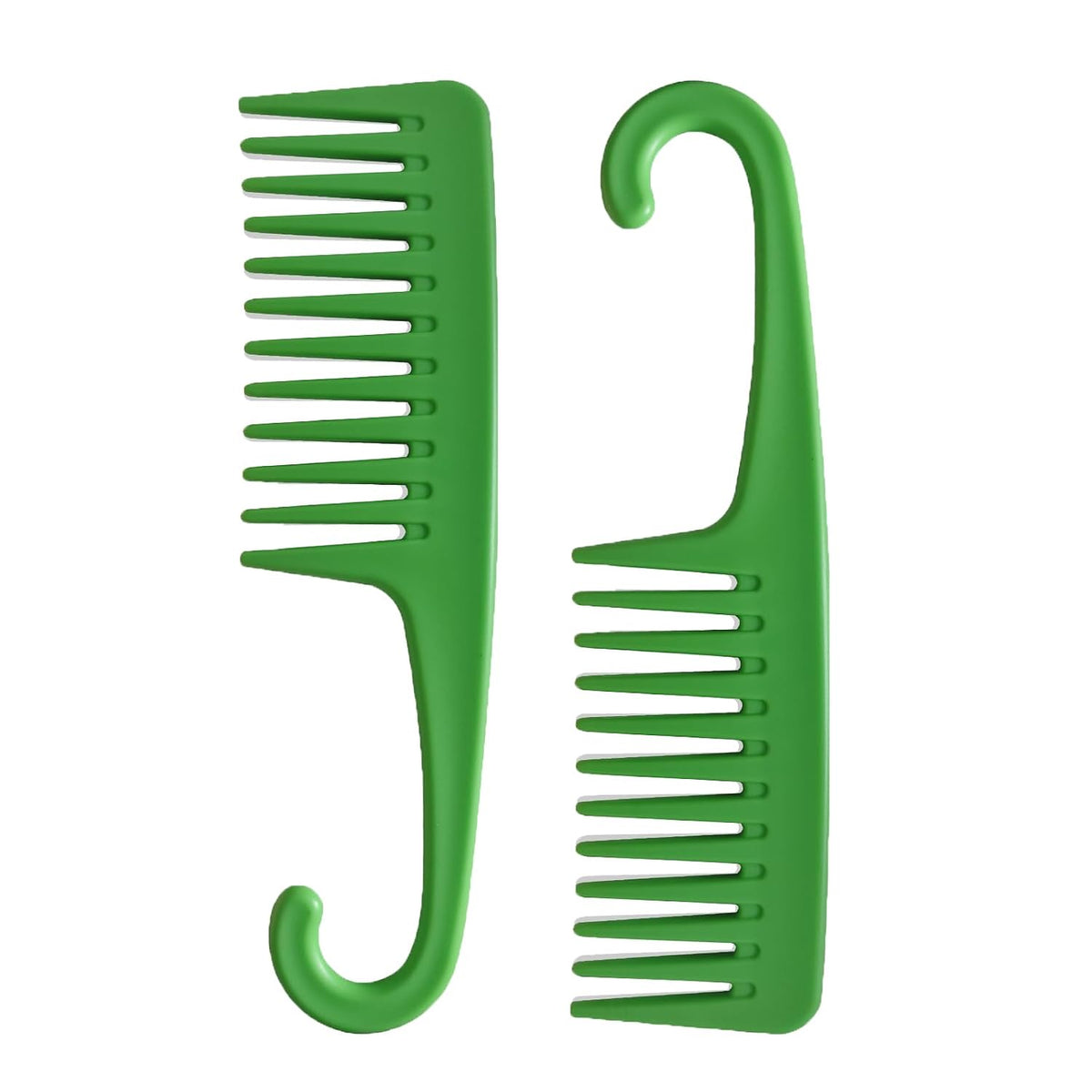 Wapodeai Wide Tooth Comb Shower Comb With Hook, Good for Curly Hair Wet Dry, Premium Tangle Free Combs Black.